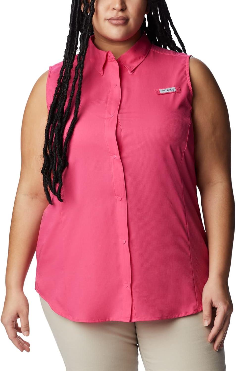 imageColumbia Womens Extended Tamiami Womens Sleeveless ShirtUltra Pink