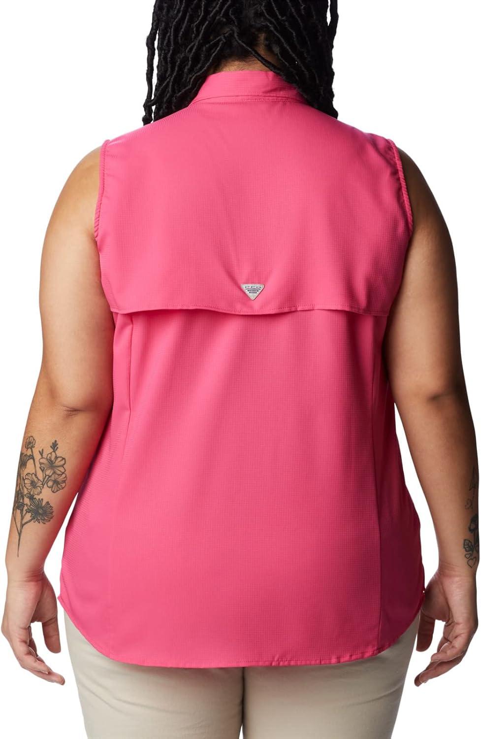 imageColumbia Womens Extended Tamiami Womens Sleeveless ShirtUltra Pink