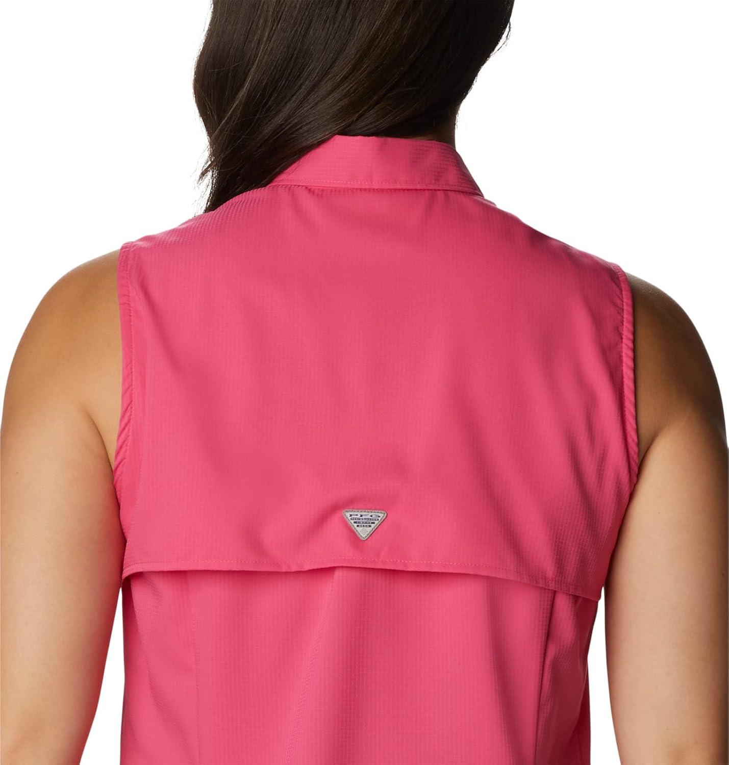 imageColumbia Womens Extended Tamiami Womens Sleeveless ShirtUltra Pink