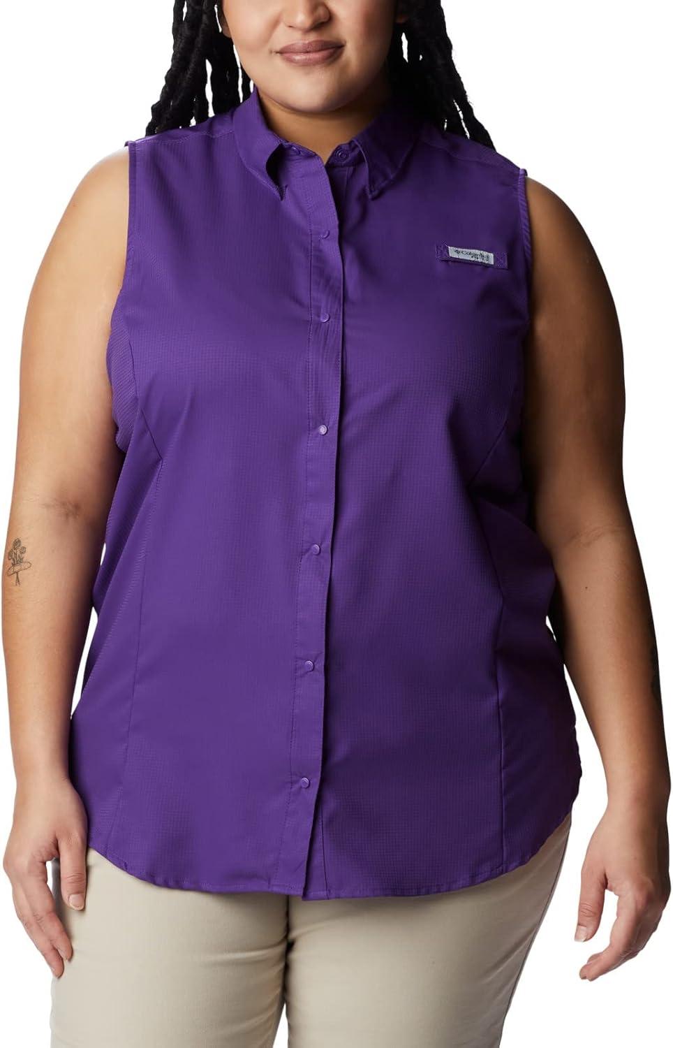 imageColumbia Womens Extended Tamiami Womens Sleeveless ShirtVivid Purple