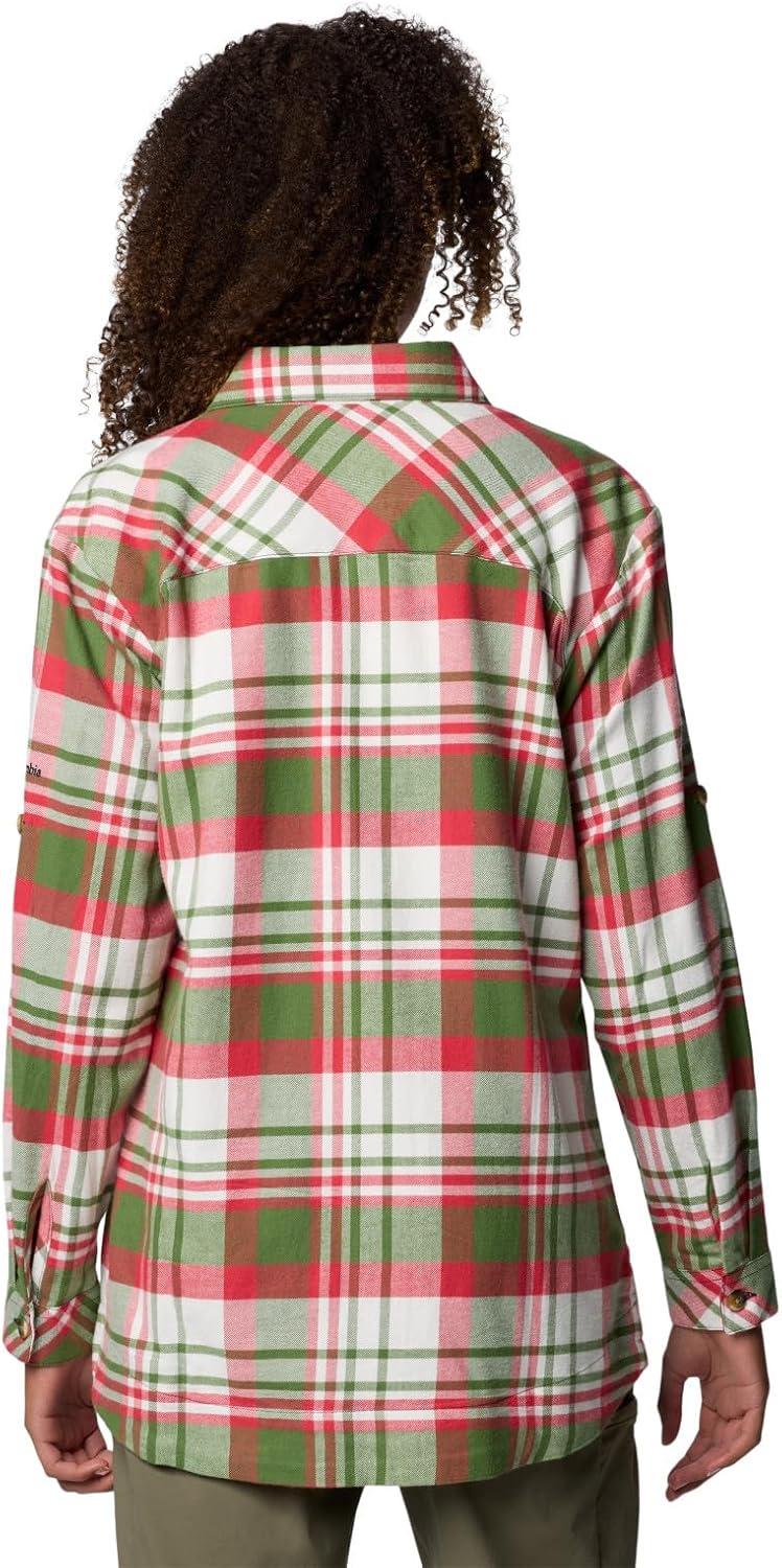 imageColumbia Womens Holly Hideaway Flannel ShirtButton Down ShirtCanteen Multiplaid
