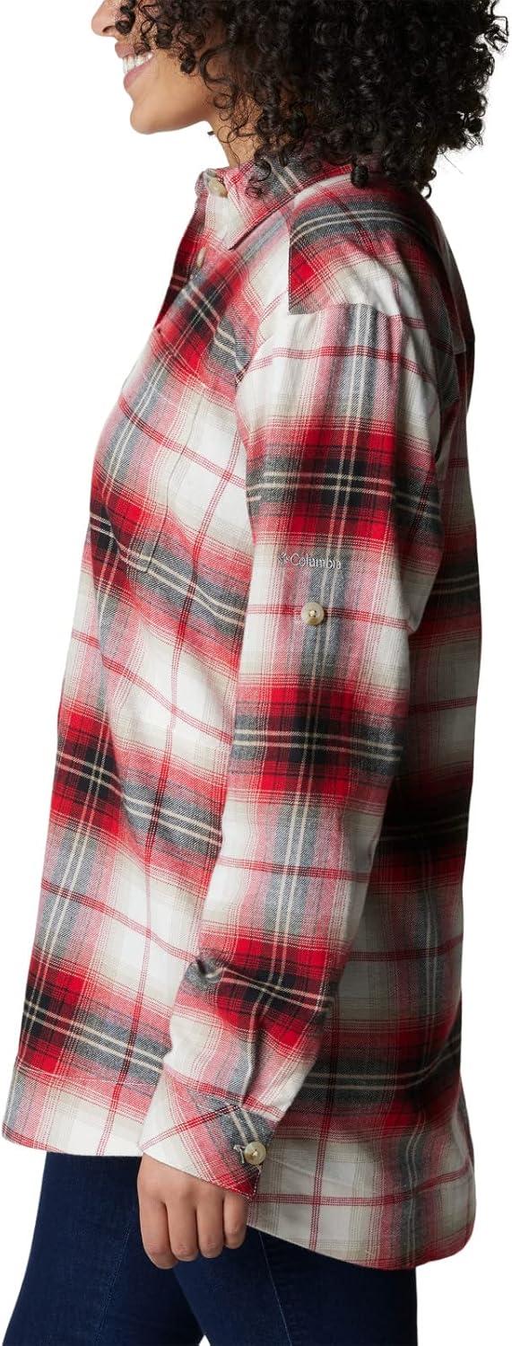 imageColumbia Womens Holly Hideaway Flannel ShirtButton Down ShirtChalk Ombre Tartan