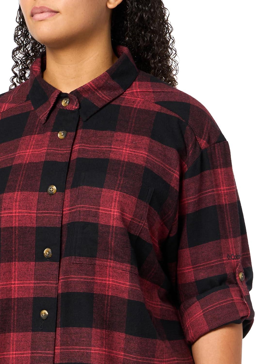 imageColumbia Womens Holly Hideaway Flannel ShirtButton Down ShirtDaredevil Buffalo Tartan