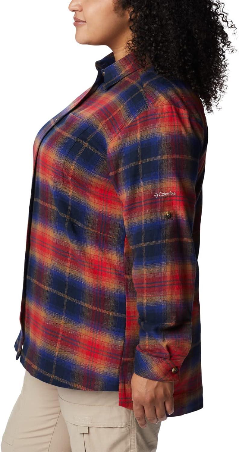 imageColumbia Womens Holly Hideaway Flannel ShirtButton Down ShirtNocturnal Multi Tartan