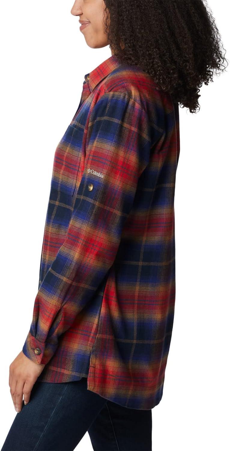 imageColumbia Womens Holly Hideaway Flannel ShirtButton Down ShirtNocturnal Multi Tartan
