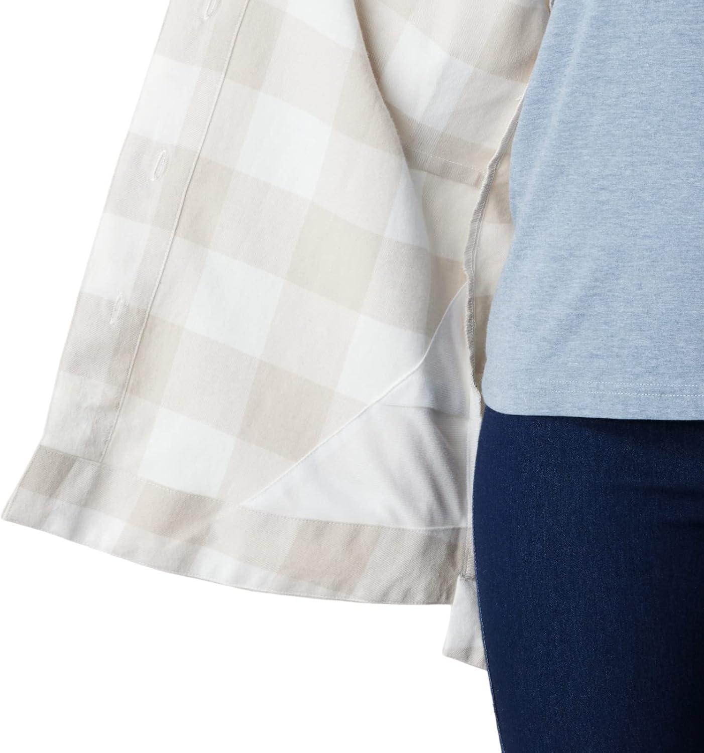 imageColumbia Womens Holly Hideaway Flannel ShirtButton Down ShirtSea Salt Buffalo Check