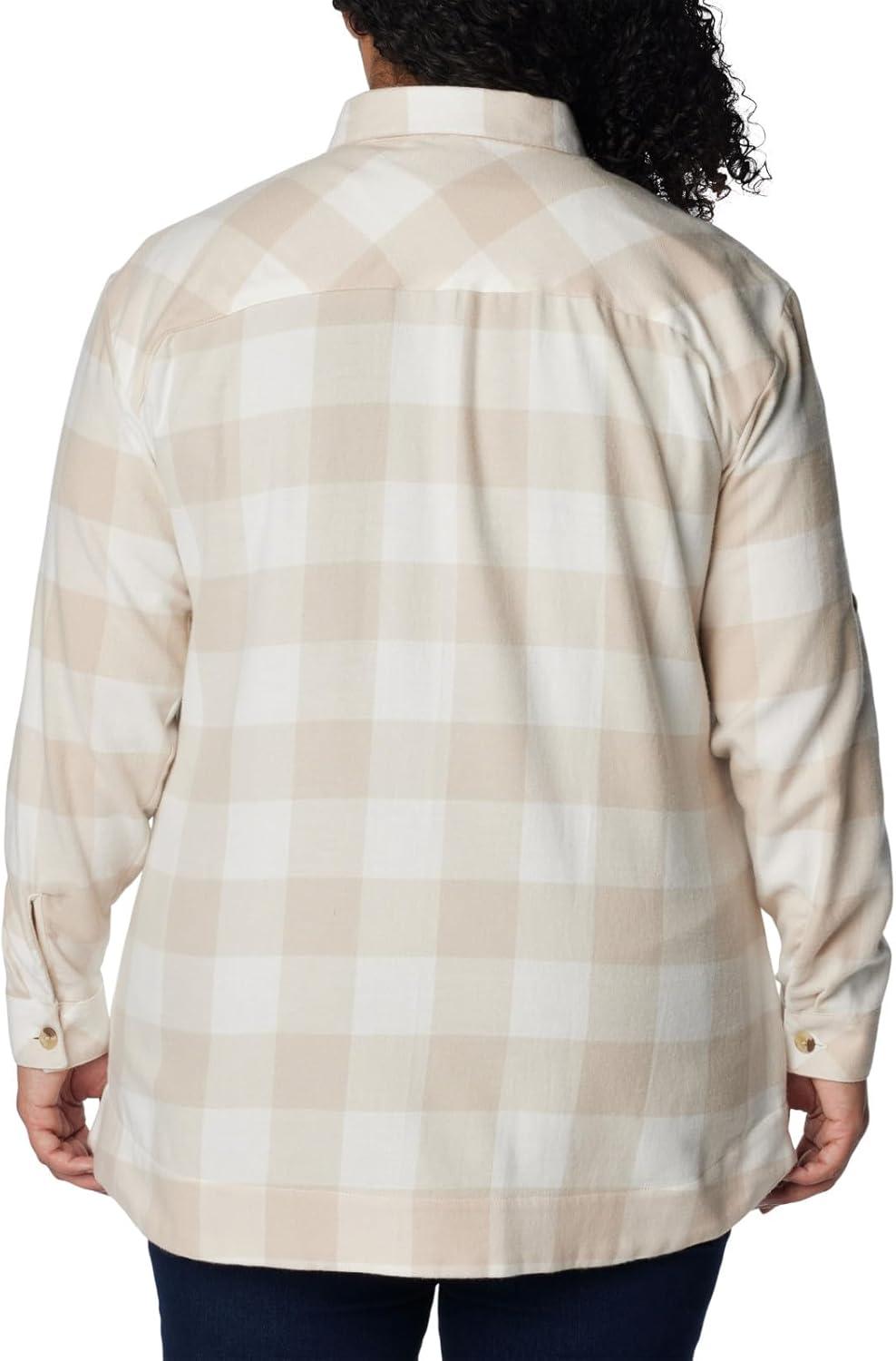 imageColumbia Womens Holly Hideaway Flannel ShirtButton Down ShirtSea Salt Buffalo Check