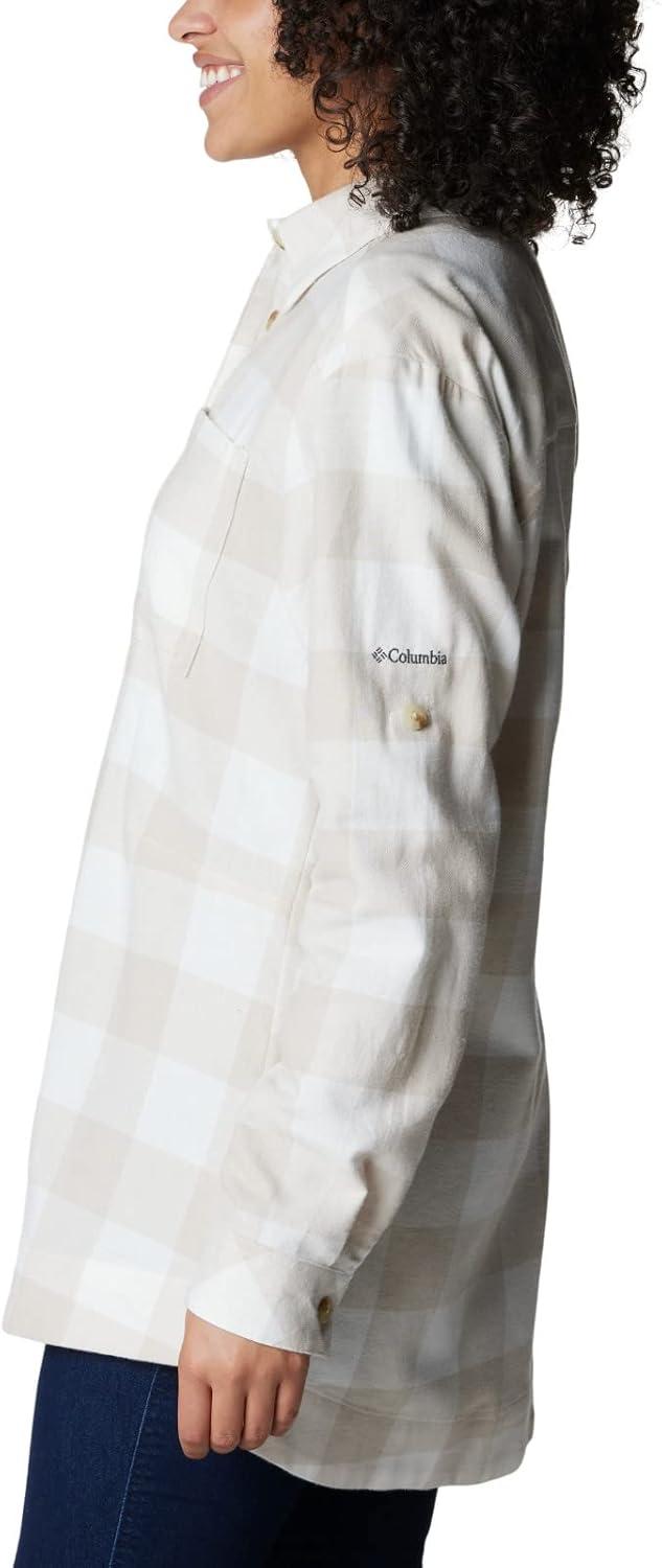 imageColumbia Womens Holly Hideaway Flannel ShirtButton Down ShirtSea Salt Buffalo Check