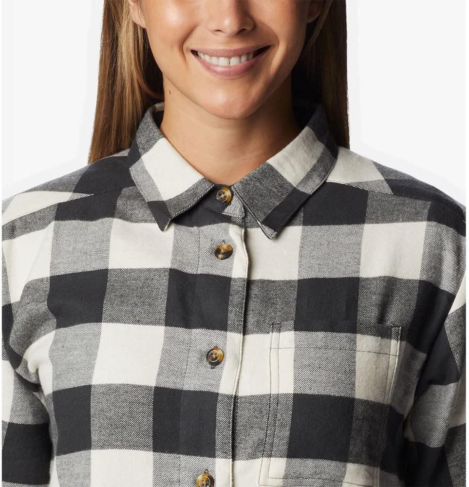 imageColumbia Womens Holly Hideaway Flannel ShirtButton Down ShirtShark Buffalo Check