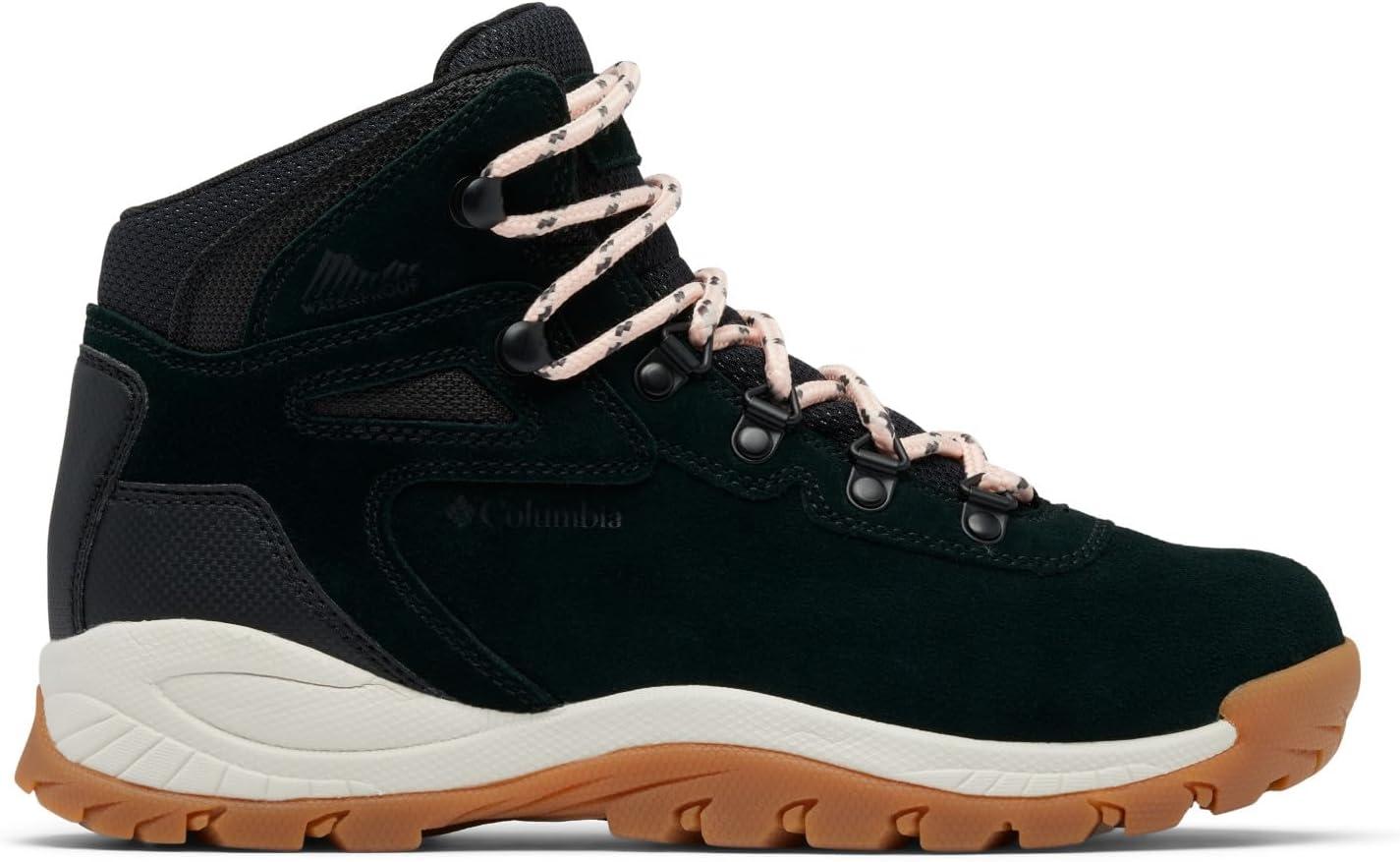 imageColumbia Womens Newton Ridge Plus Waterproof Amped Hiking BootBlackBlush Rose