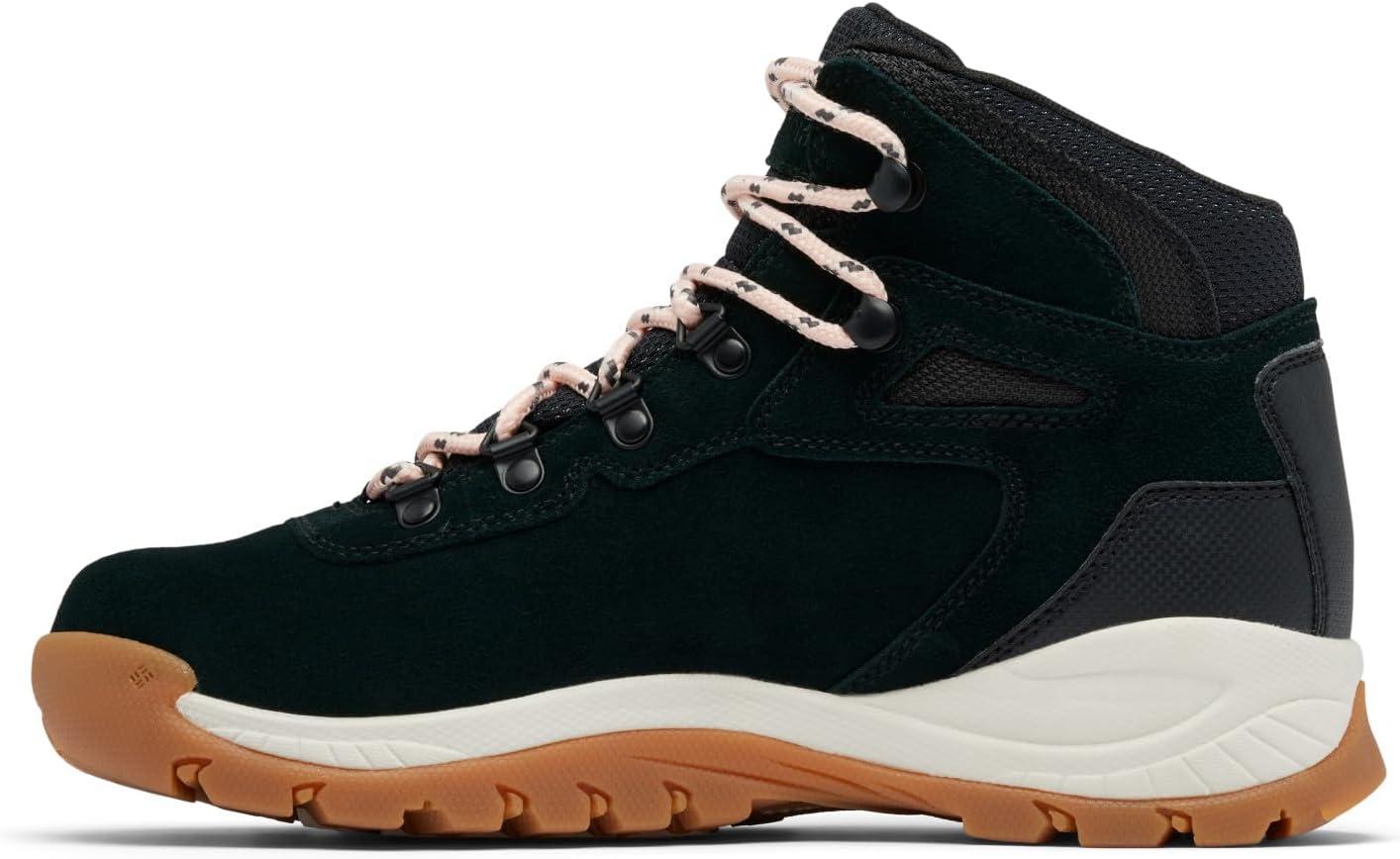 imageColumbia Womens Newton Ridge Plus Waterproof Amped Hiking BootBlackBlush Rose