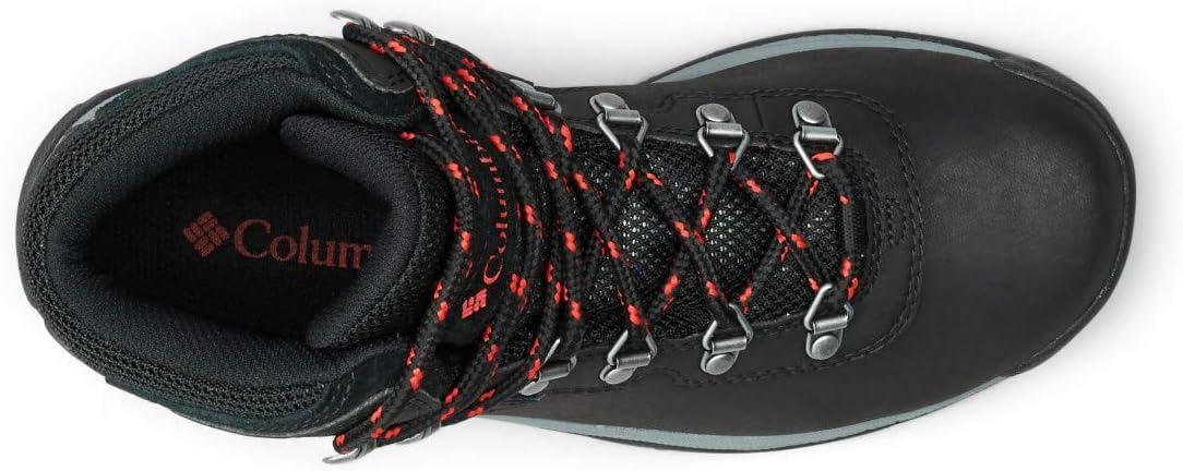 imageColumbia Womens Newton Ridge Plus Waterproof Amped Hiking BootBlackPoppy Red