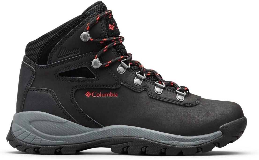 imageColumbia Womens Newton Ridge Plus Waterproof Amped Hiking BootBlackPoppy Red