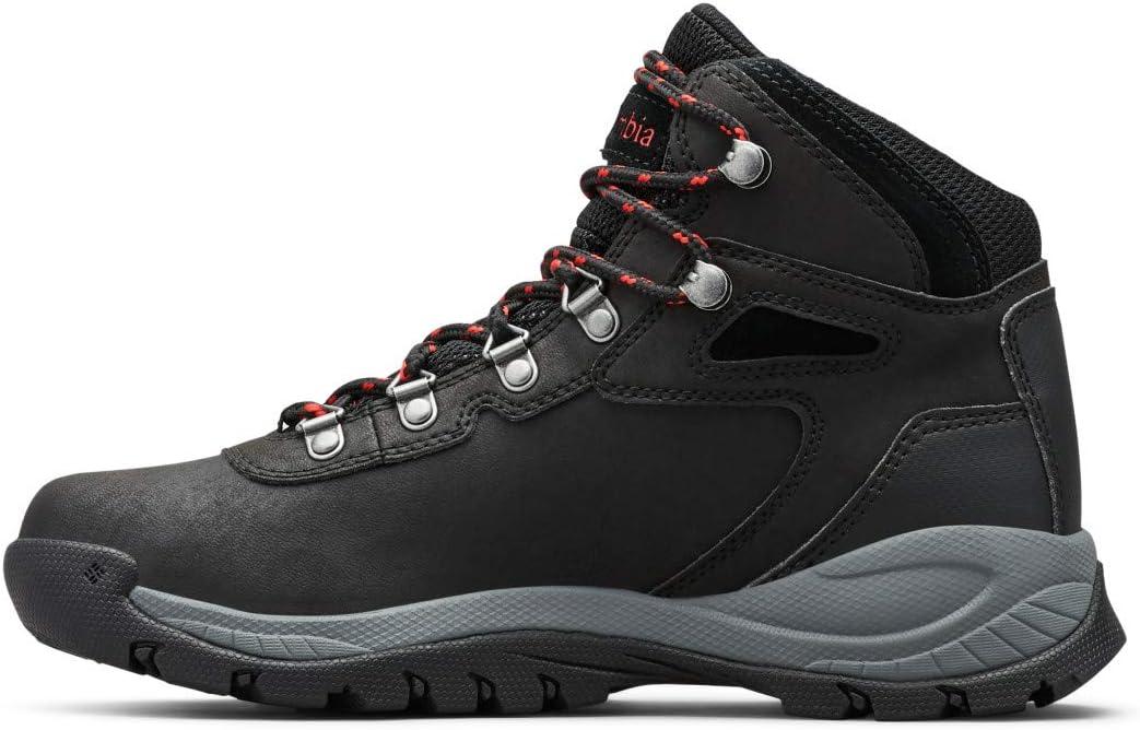 imageColumbia Womens Newton Ridge Plus Waterproof Amped Hiking BootBlackPoppy Red
