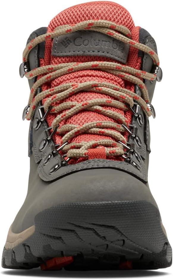 imageColumbia Womens Newton Ridge Plus Waterproof Amped Hiking BootCharcoalScorched Coral