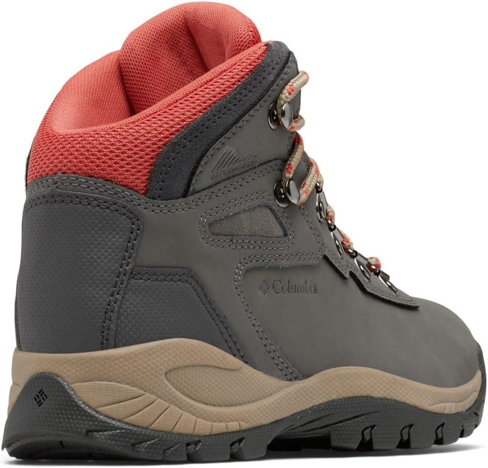 imageColumbia Womens Newton Ridge Plus Waterproof Amped Hiking BootCharcoalScorched Coral