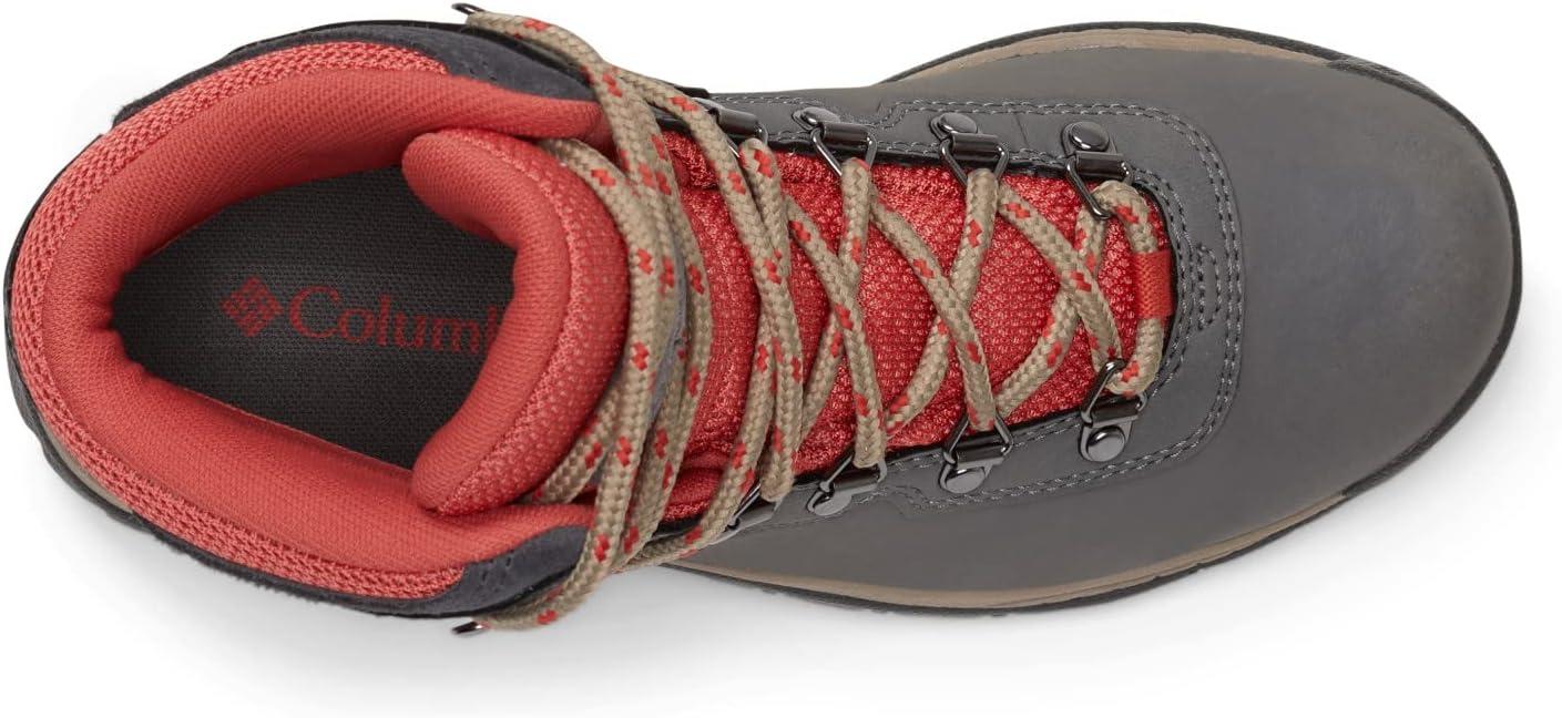 imageColumbia Womens Newton Ridge Plus Waterproof Amped Hiking BootCharcoalScorched Coral
