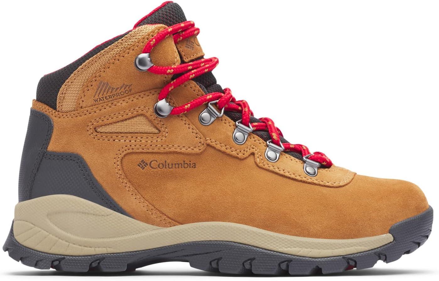 imageColumbia Womens Newton Ridge Plus Waterproof Amped Hiking BootElkMountain Red