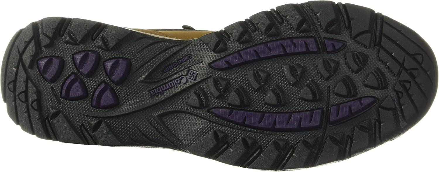 imageColumbia Womens Newton Ridge Plus Waterproof Amped Hiking BootLight BrownCyber Purple