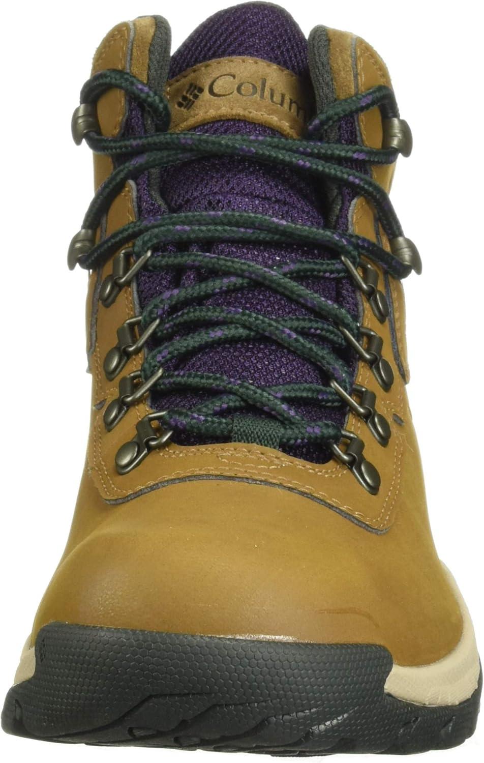 imageColumbia Womens Newton Ridge Plus Waterproof Amped Hiking BootLight BrownCyber Purple