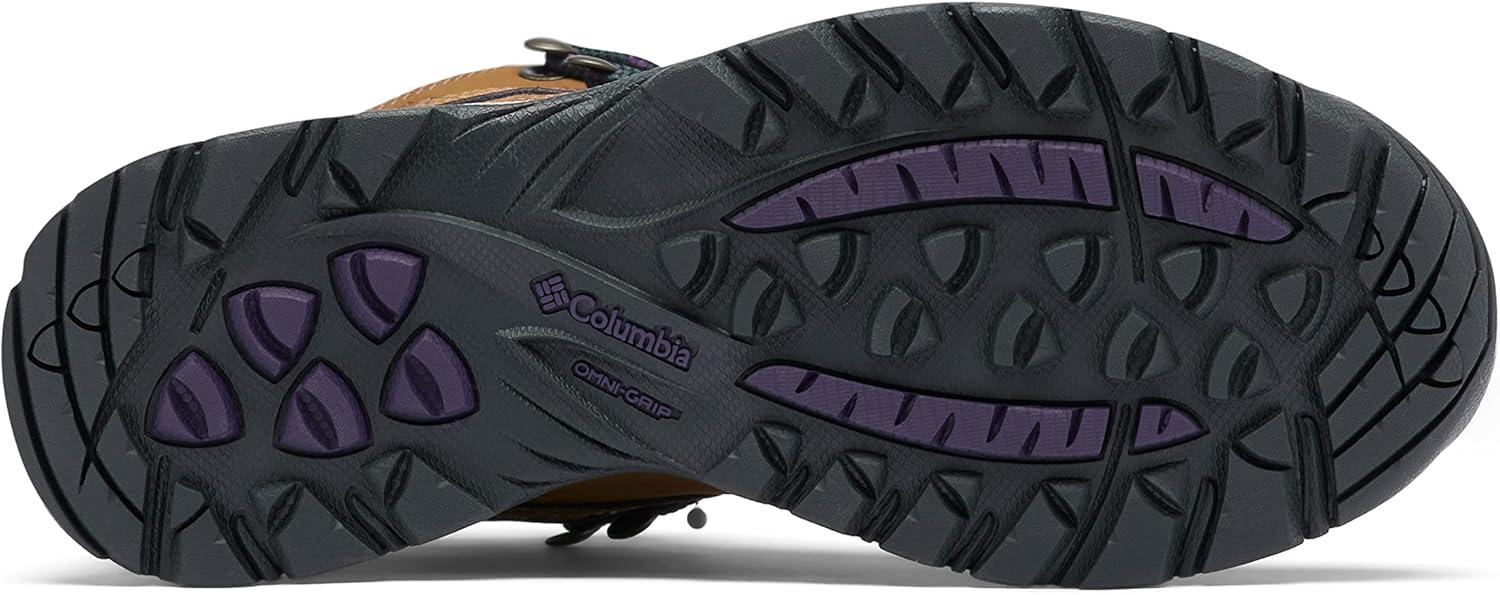 imageColumbia Womens Newton Ridge Plus Waterproof Amped Hiking BootLight BrownCyber Purple