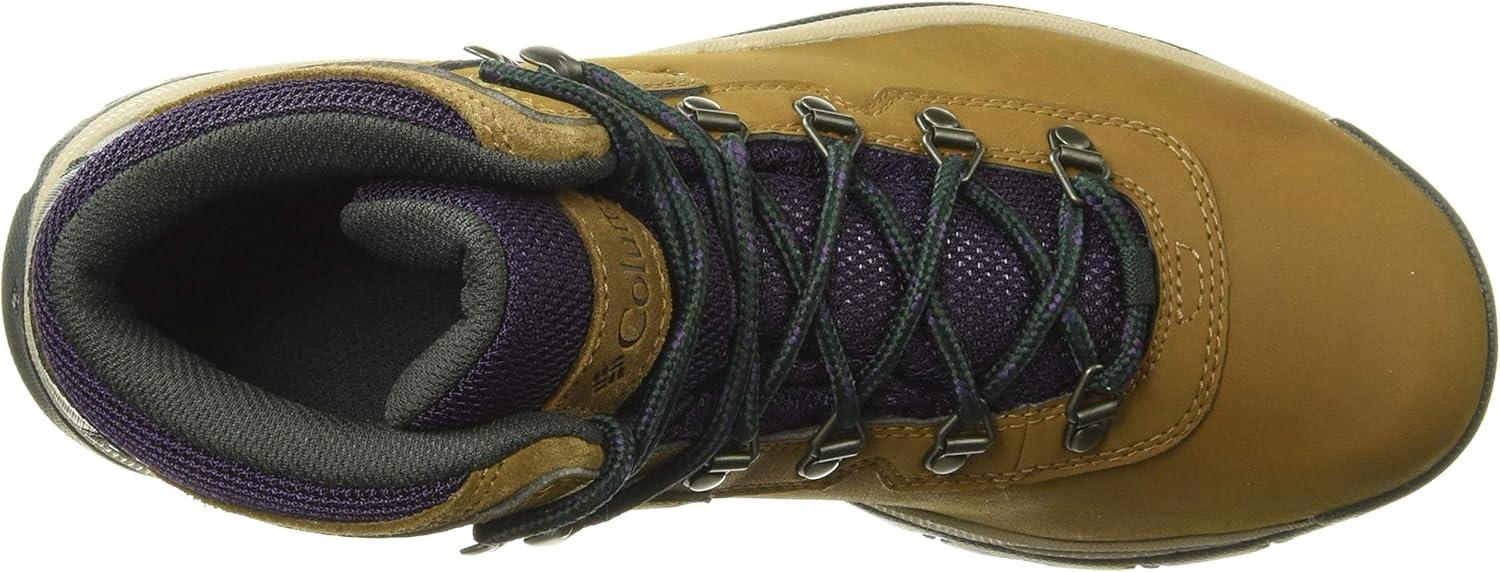 imageColumbia Womens Newton Ridge Plus Waterproof Amped Hiking BootLight BrownCyber Purple