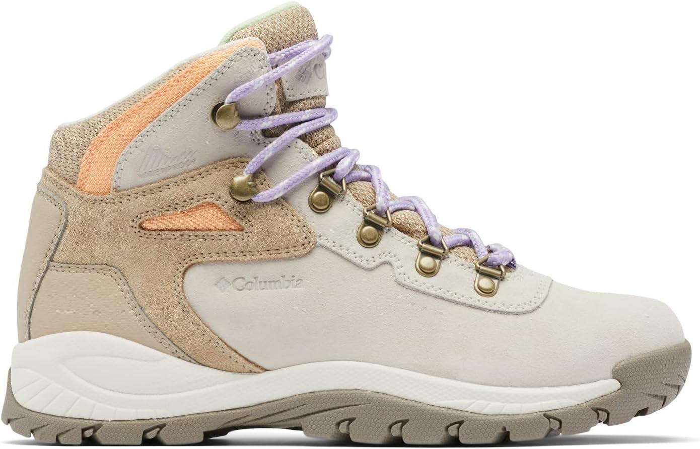 imageColumbia Womens Newton Ridge Plus Waterproof Amped Hiking BootLight SandPeach