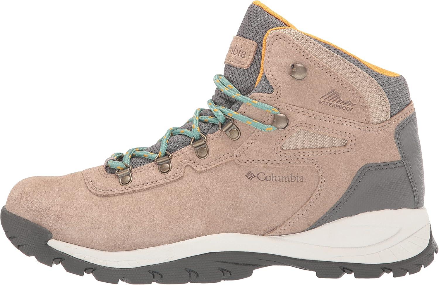 imageColumbia Womens Newton Ridge Plus Waterproof Amped Hiking BootOxford TanDusty Green