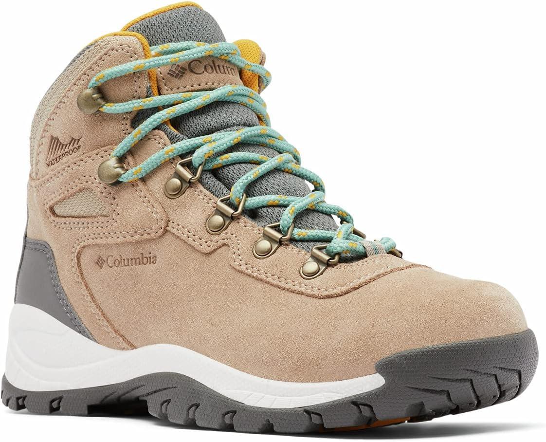 imageColumbia Womens Newton Ridge Plus Waterproof Amped Hiking BootOxford TanDusty Green