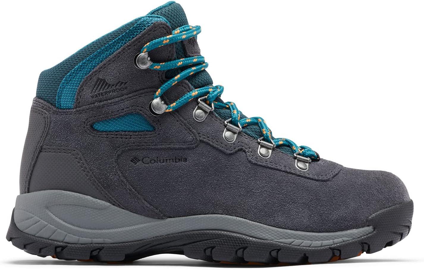 imageColumbia Womens Newton Ridge Plus Waterproof Amped Hiking BootSharkRiver Blue