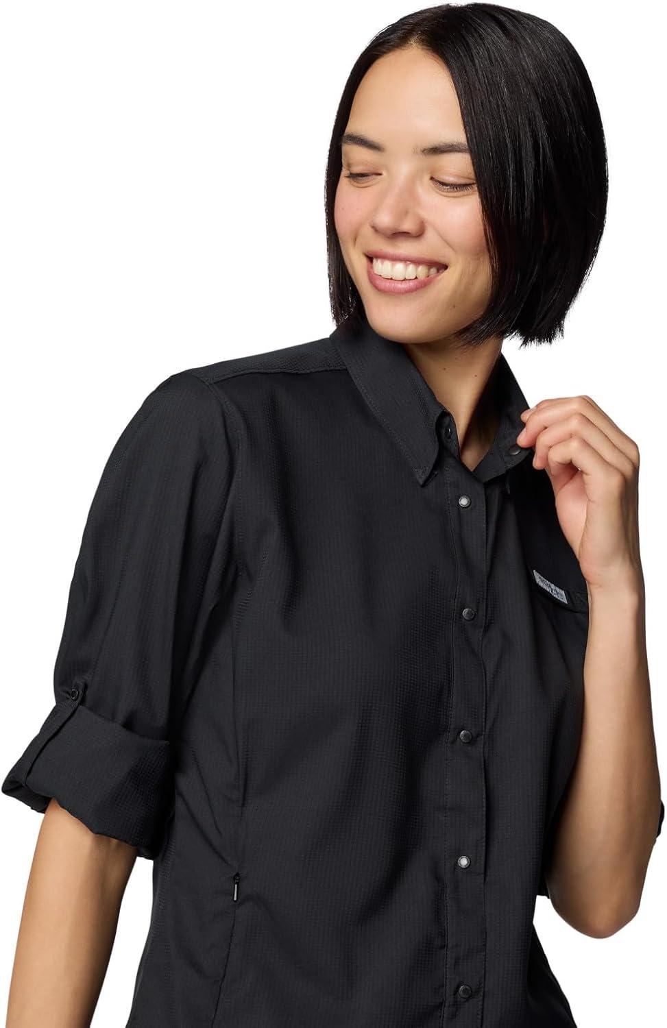 imageColumbia Womens PFG Tamiami II UPF 40 Long Sleeve Fishing ShirtBlack