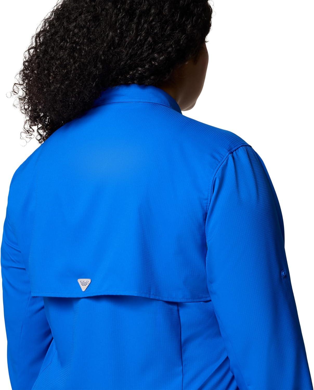 imageColumbia Womens PFG Tamiami II UPF 40 Long Sleeve Fishing ShirtBlue Macaw