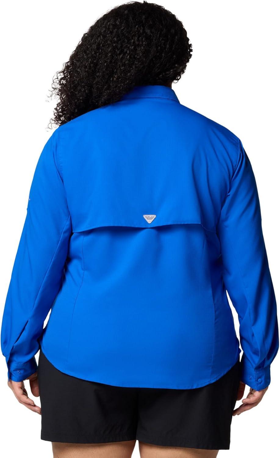 imageColumbia Womens PFG Tamiami II UPF 40 Long Sleeve Fishing ShirtBlue Macaw