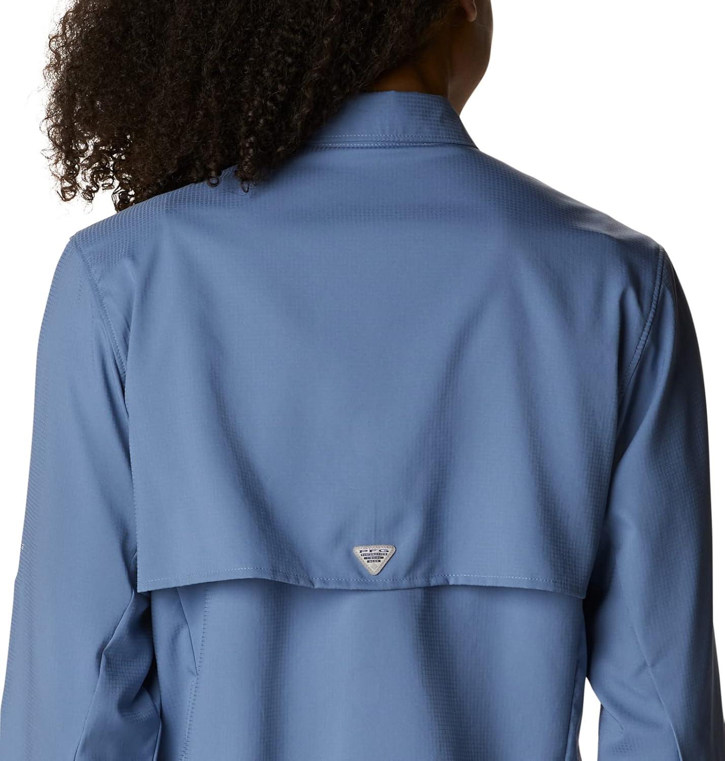 imageColumbia Womens PFG Tamiami II UPF 40 Long Sleeve Fishing ShirtBluestone