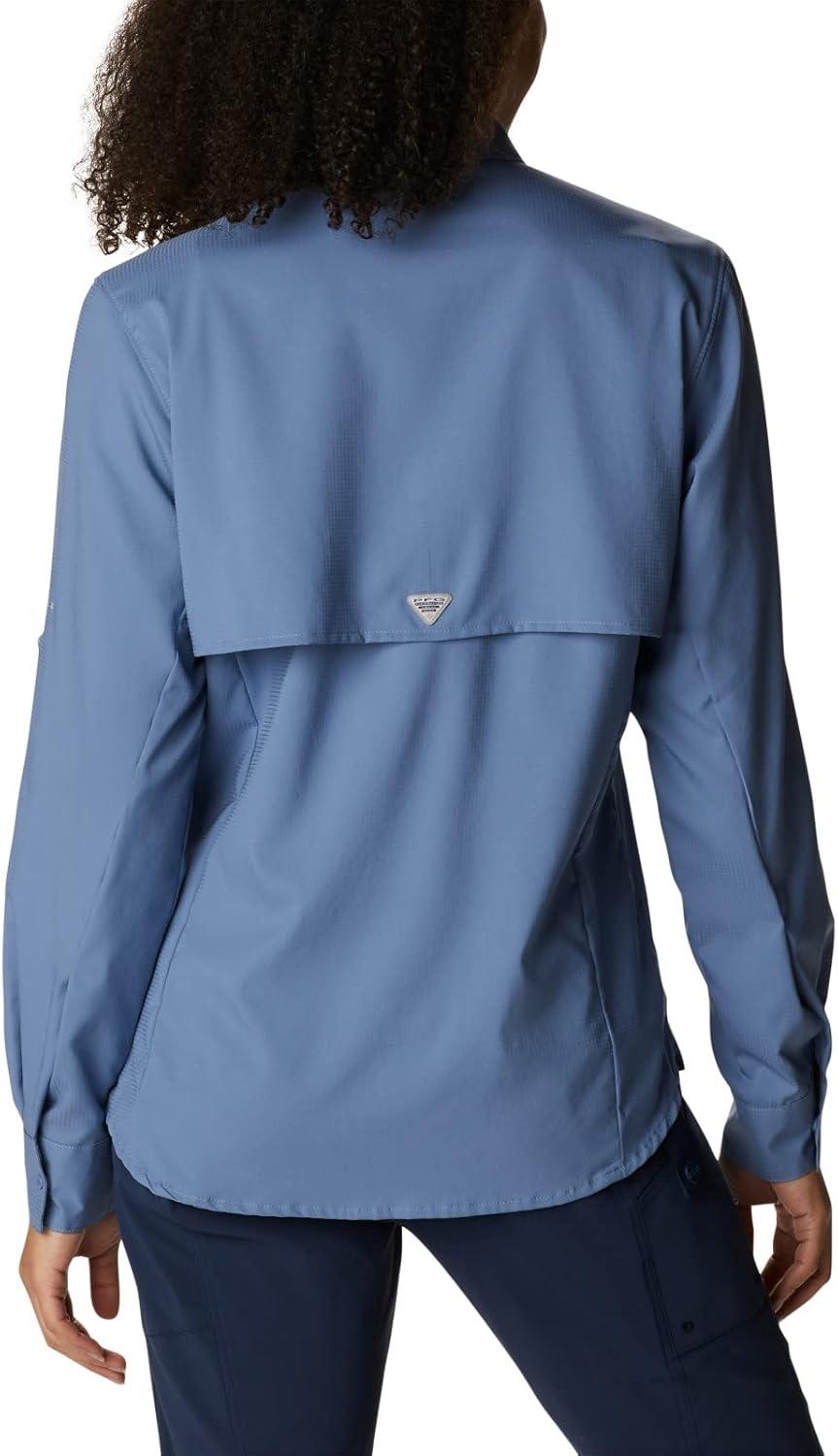 imageColumbia Womens PFG Tamiami II UPF 40 Long Sleeve Fishing ShirtBluestone