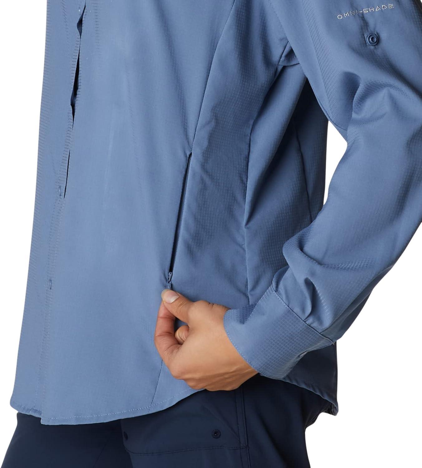 imageColumbia Womens PFG Tamiami II UPF 40 Long Sleeve Fishing ShirtBluestone