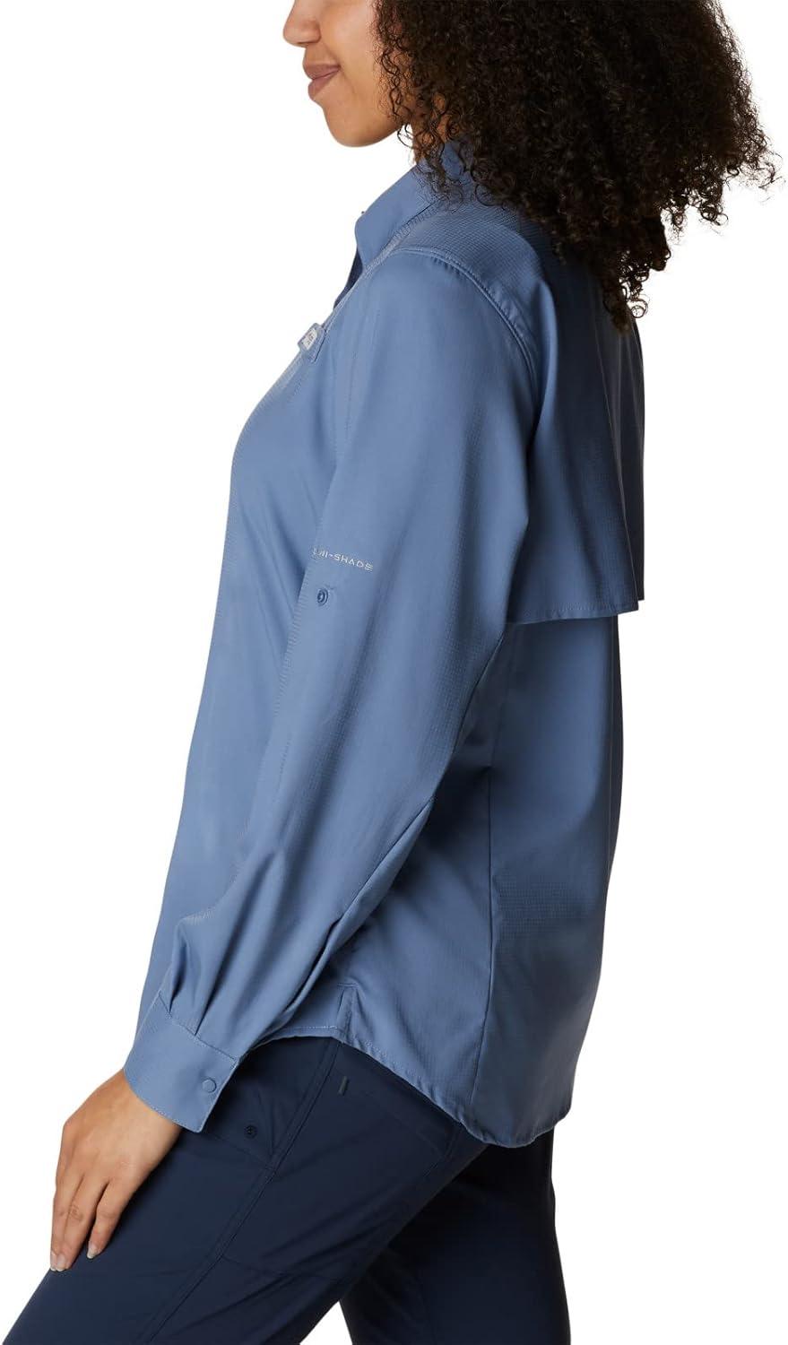 imageColumbia Womens PFG Tamiami II UPF 40 Long Sleeve Fishing ShirtBluestone