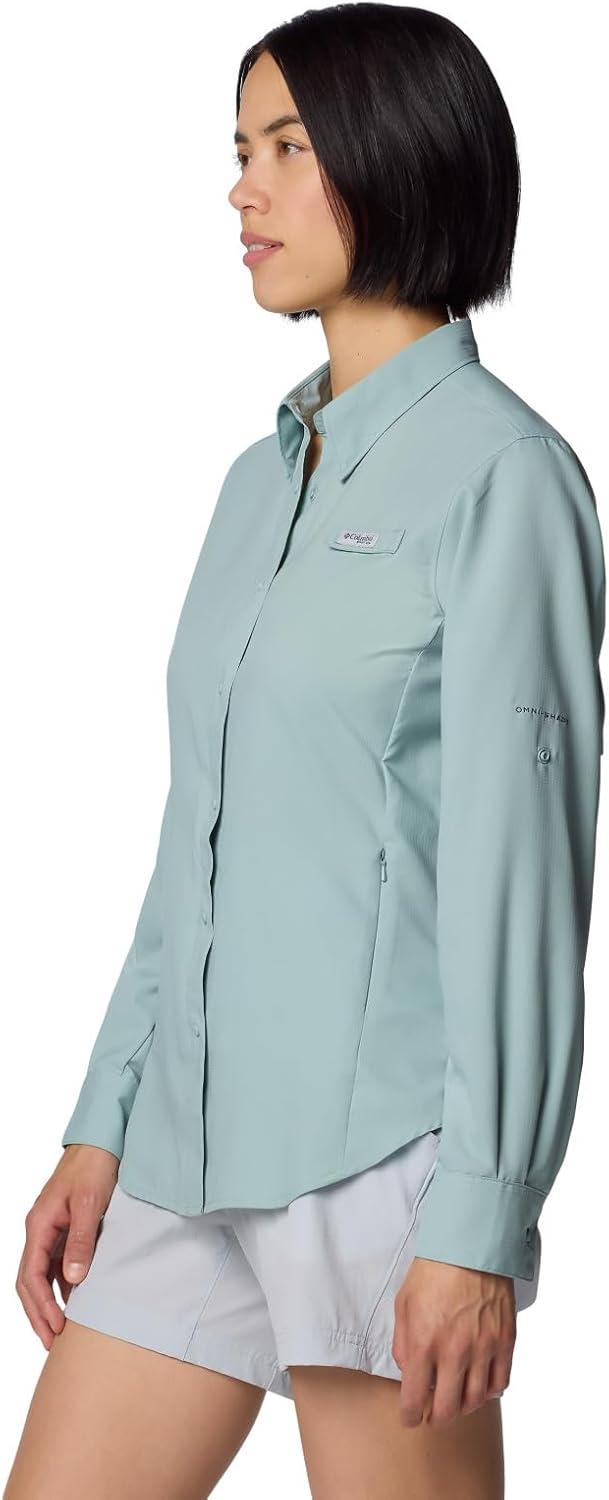 imageColumbia Womens PFG Tamiami II UPF 40 Long Sleeve Fishing ShirtCrushed Blue