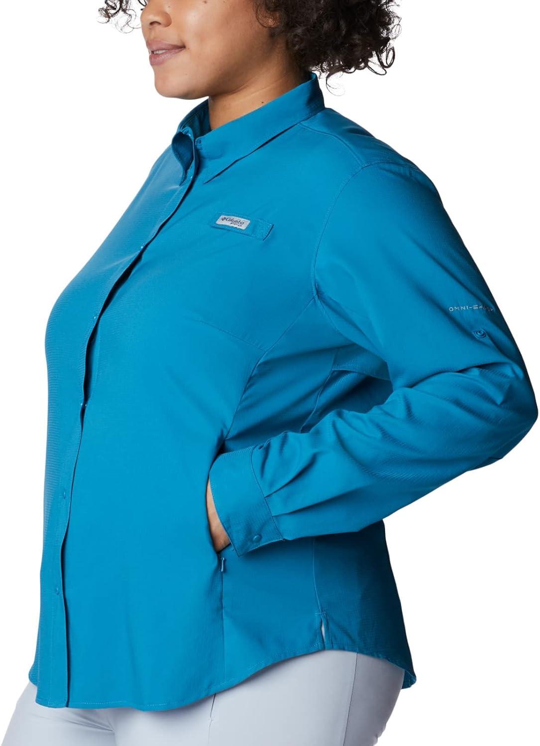 imageColumbia Womens PFG Tamiami II UPF 40 Long Sleeve Fishing ShirtDeep Marine