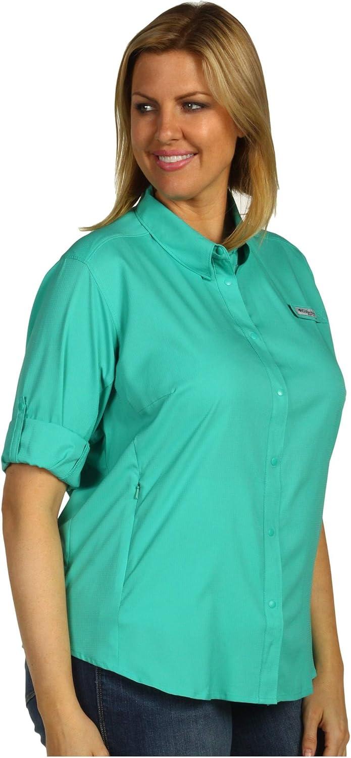 imageColumbia Womens PFG Tamiami II UPF 40 Long Sleeve Fishing ShirtGlaze Green