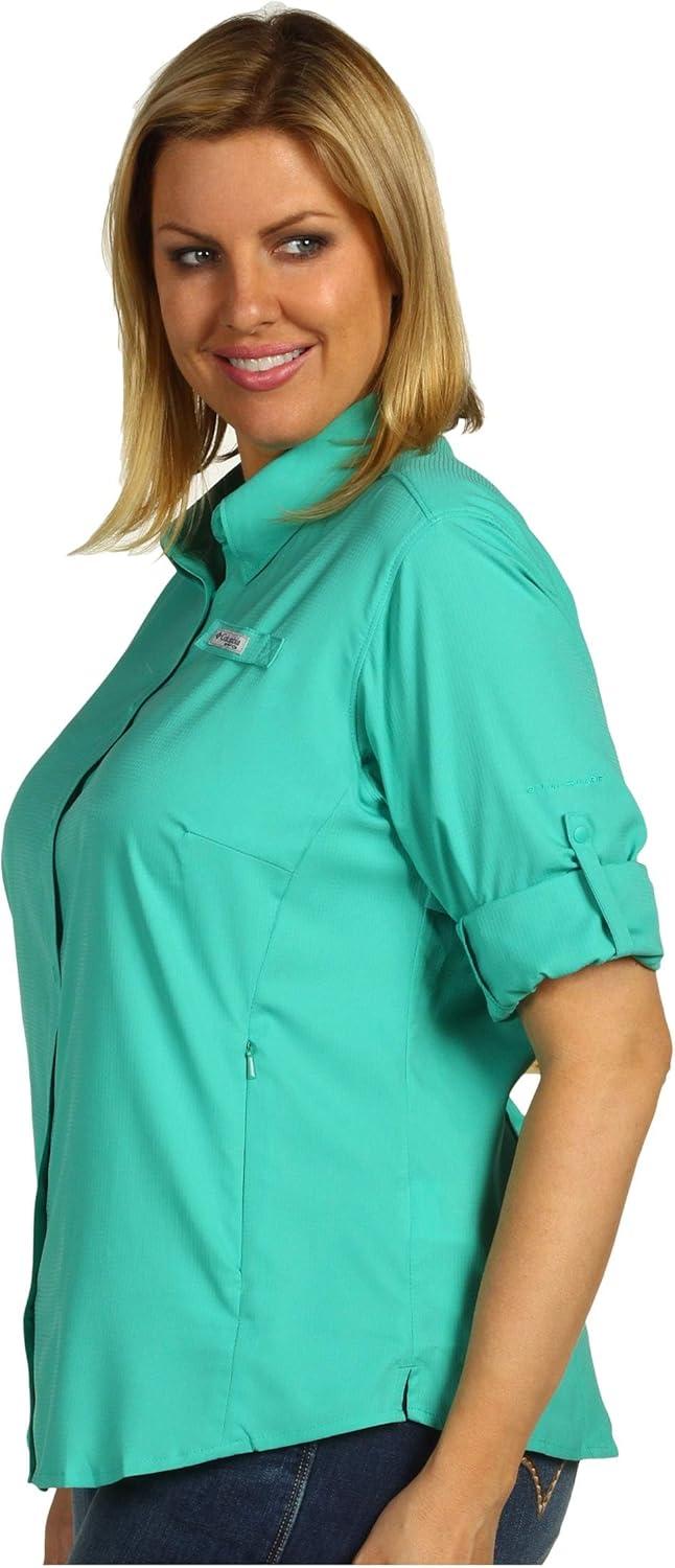 imageColumbia Womens PFG Tamiami II UPF 40 Long Sleeve Fishing ShirtGlaze Green