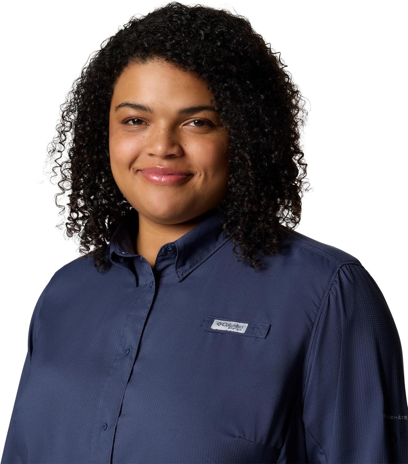 imageColumbia Womens PFG Tamiami II UPF 40 Long Sleeve Fishing ShirtNocturnal