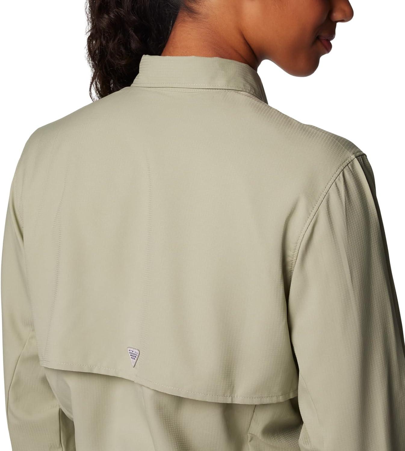 imageColumbia Womens PFG Tamiami II UPF 40 Long Sleeve Fishing ShirtSafari