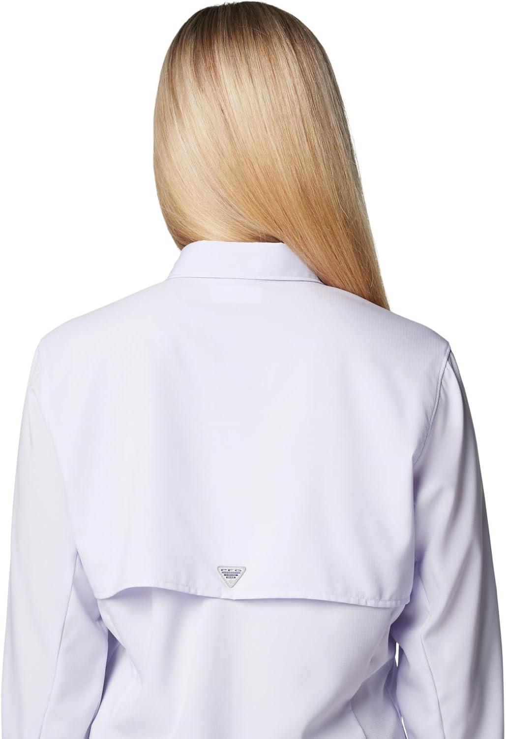 imageColumbia Womens PFG Tamiami II UPF 40 Long Sleeve Fishing ShirtSnowdrift
