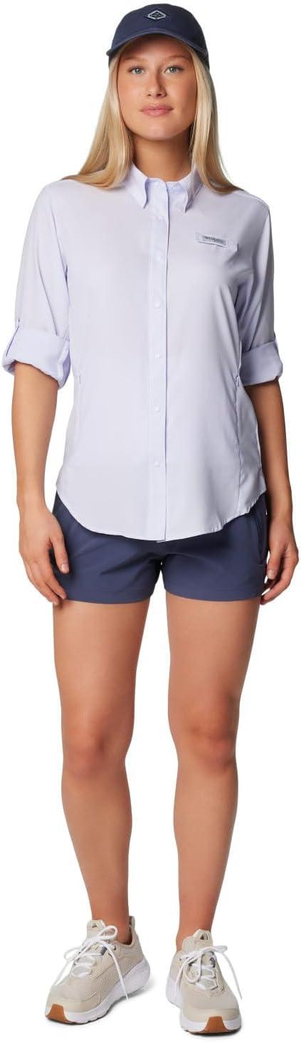 imageColumbia Womens PFG Tamiami II UPF 40 Long Sleeve Fishing ShirtSnowdrift