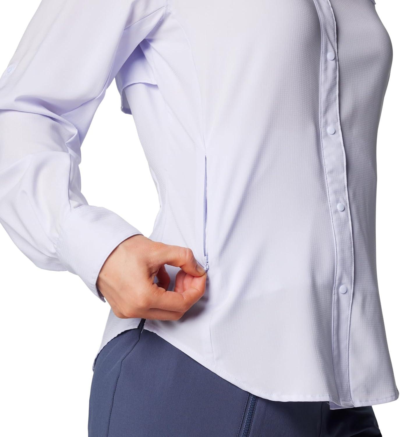 imageColumbia Womens PFG Tamiami II UPF 40 Long Sleeve Fishing ShirtSnowdrift
