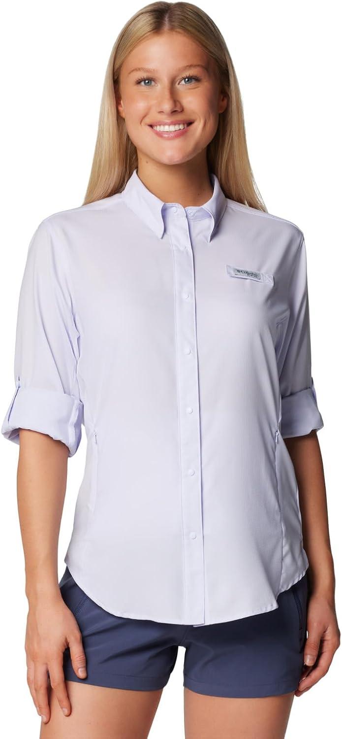 imageColumbia Womens PFG Tamiami II UPF 40 Long Sleeve Fishing ShirtSnowdrift