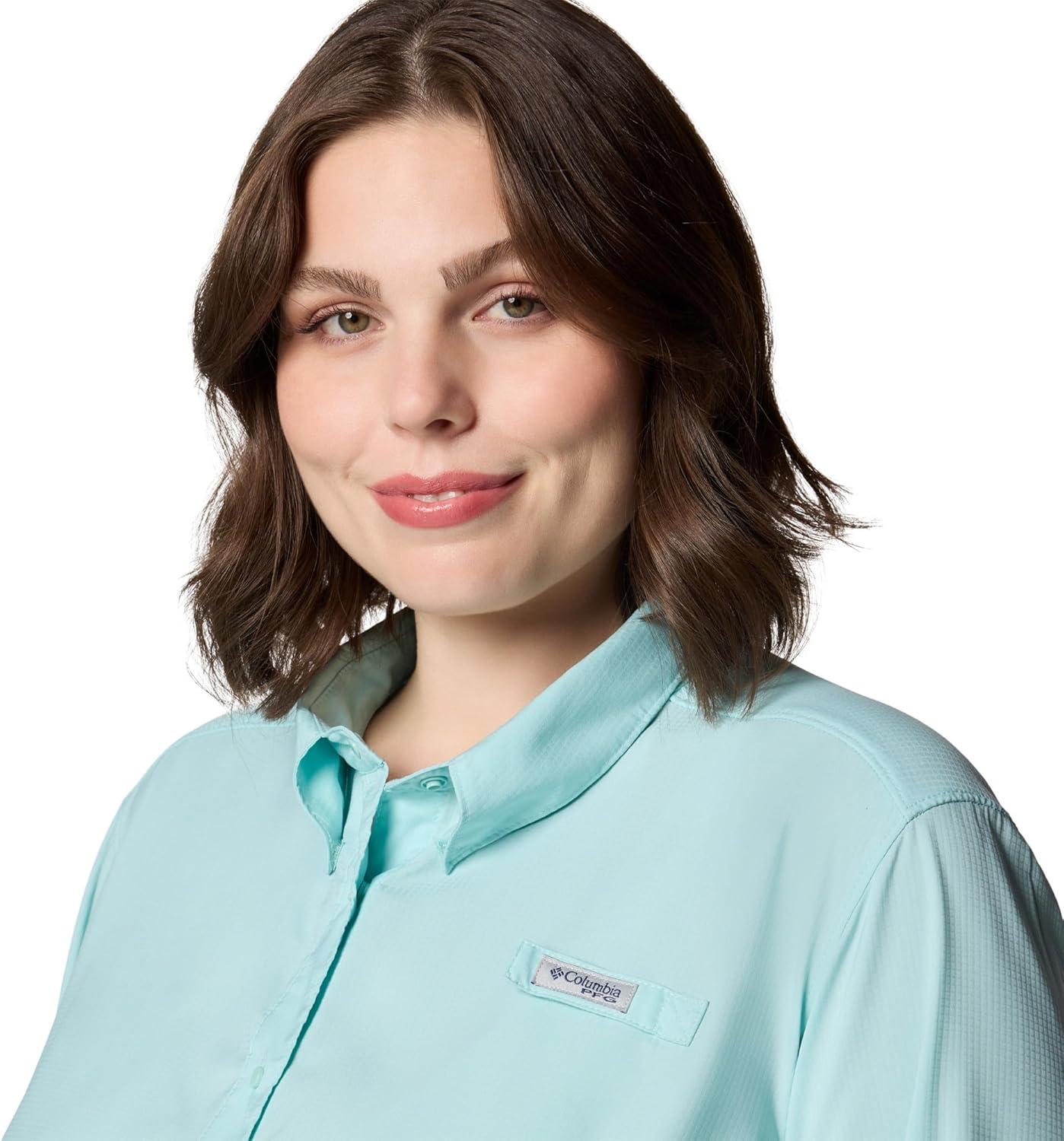 imageColumbia Womens PFG Tamiami II UPF 40 Long Sleeve Fishing ShirtSpray