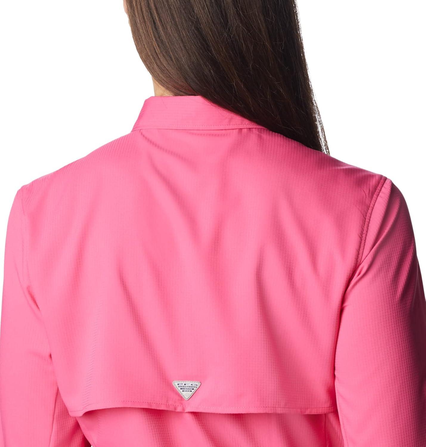 imageColumbia Womens PFG Tamiami II UPF 40 Long Sleeve Fishing ShirtUltra Pink