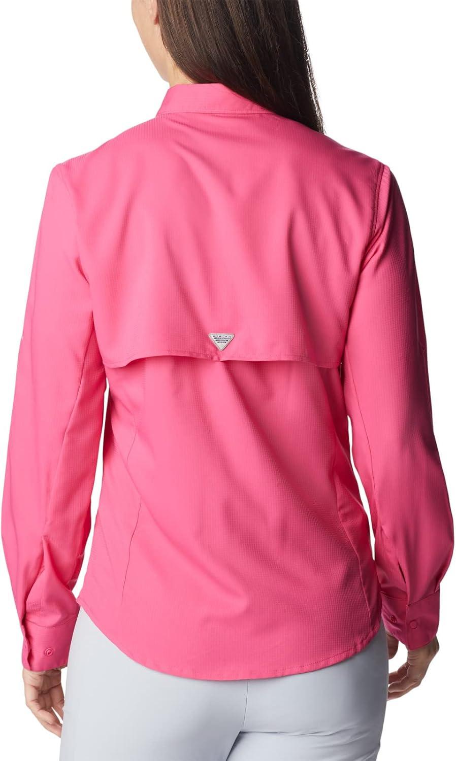imageColumbia Womens PFG Tamiami II UPF 40 Long Sleeve Fishing ShirtUltra Pink